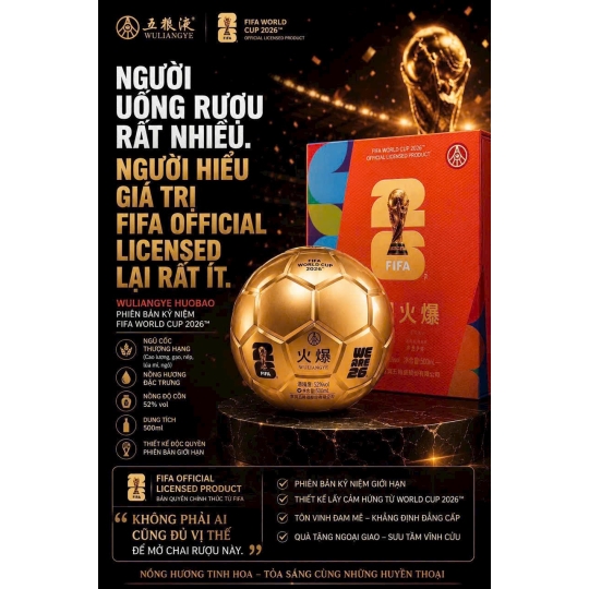 RƯỢU NGŨ LƯƠNG DỊCH bản FIFA WORLD CUP 2026